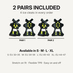 Northway Ice Grip Pro – Ice Cleats for Boots & Shoes, Anti-Slip Snow Traction (2 Pairs)